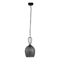 Светильник подвесной Armonia V000085 Indigo чёрный 1 лампа, основание чёрное в стиле классический выдувное