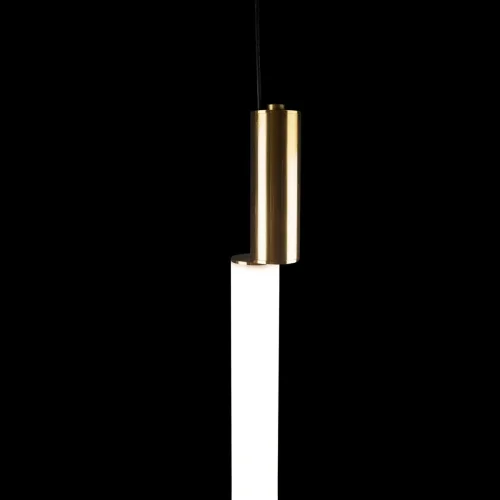 Светильник подвесной LED Alion 10051 Gold LOFT IT белый на 1 лампу, основание золотое в стиле современный хай-тек трубочки фото 4