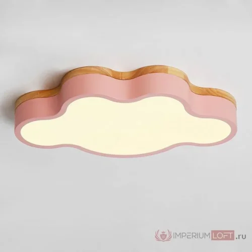Светильник потолочный CLOUD ECO D50 Pink 189506-26 ImperiumLoft белый на 1 лампу, основание розовое в стиле скандинавский 