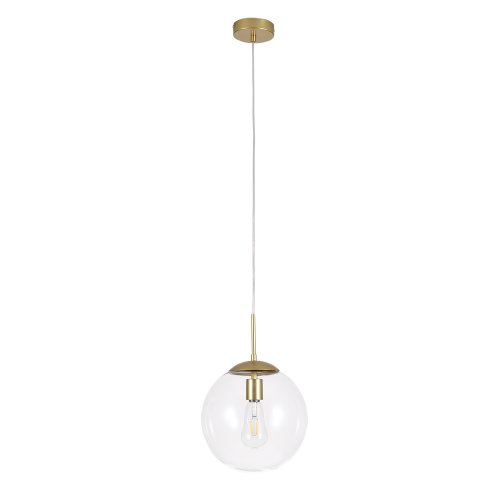 Светильник подвесной Volare A1925SP-1GO Arte Lamp прозрачный 1 лампа, основание золотое в стиле модерн шар