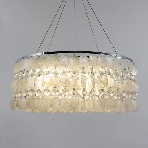 Люстра потолочная Pipirima A4041SP-8CC Arte Lamp белая на 8 ламп, основание хром в стиле современный  фото 2
