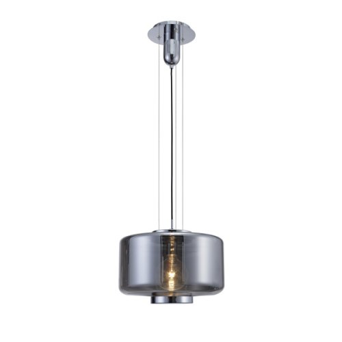Светильник подвесной лофт JARRAS 6191 Mantra серый 1 лампа, основание хром серое в стиле лофт выдувное