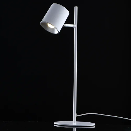 Настольная лампа LED Эдгар 408032201 DeMarkt белая 1 лампа, основание белое металл в стиле современный  фото 2