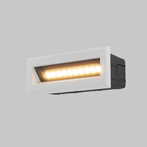Подсветка для лестниц LED Bosca O045SL-L5W3K Maytoni уличный IP65 белый на 1 лампу, плафон белый в стиле современный хай-тек LED фото 2
