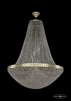 Люстра потолочная хрустальная 19321/H2/90IV G Bohemia Ivele Crystal прозрачная на 26 ламп, основание золотое в стиле классика sp