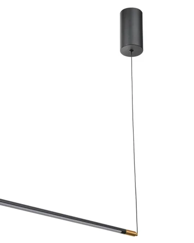 Светильник подвесной LED Laser VL7182P01 Vele Luce чёрный на 1 лампу, основание чёрное в стиле хай-тек линейный фото 4
