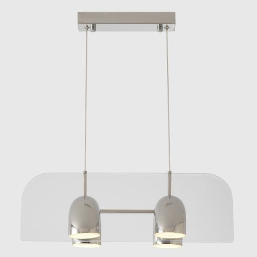Светильник подвесной ЛЕД ELEMENT SP24W LED CHROME Crystal Lux белый на 1 лампу, основание хром в стиле лофт линейный фото 3