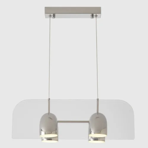 Светильник подвесной ЛЕД ELEMENT SP24W LED CHROME Crystal Lux белый на 1 лампу, основание хром в стиле лофт линейный фото 3