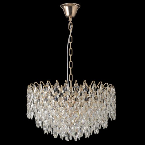 Люстра подвесная HEDONIST SP12 Crystal Lux золотая на 12 ламп, основание золотое в стиле классический фото 5