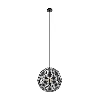 Светильник подвесной Skoura 1 39618 Eglo чёрный 1 лампа, основание чёрное в стиле современный 