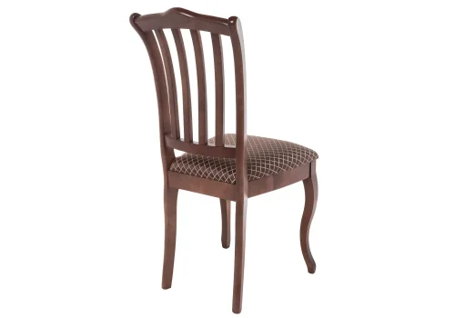 Деревянный стул Виньетта коричневый 371204 Woodville, коричневый/ткань, ножки/массив березы дерево/коричневый, размеры - ****440*500 фото 4