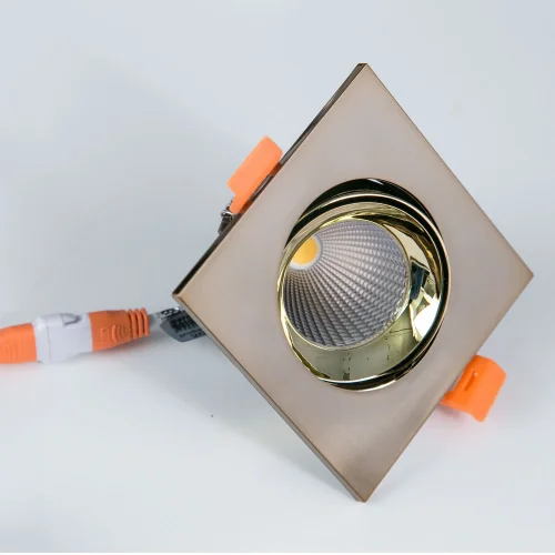 Светильник точечный LED Альфа CLD001KNW6 Citilux бронзовый 1 лампа, основание бронзовое золотое в стиле современный  фото 3