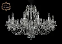 Люстра подвесная хрустальная 11.26.12.300.Cr.B Bohemia Art Classic прозрачная на 12 ламп, основание хром в стиле классический 