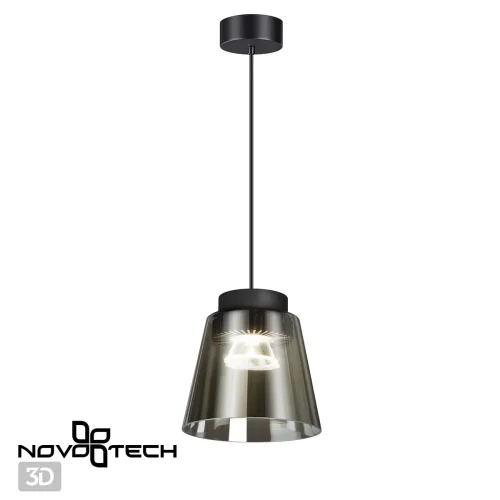 Светильник подвесной LED Artik 358643 Novotech чёрный 1 лампа, основание чёрное в стиле современный хай-тек  фото 5