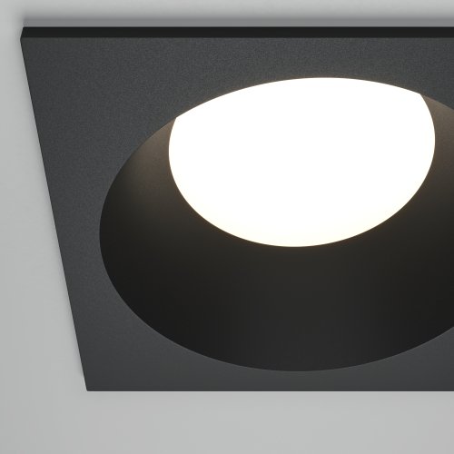 Светильник точечный Share DL126-GX53-SQ-B Maytoni чёрный на 1 лампу, основание чёрное в стиле современный квадратный фото 2