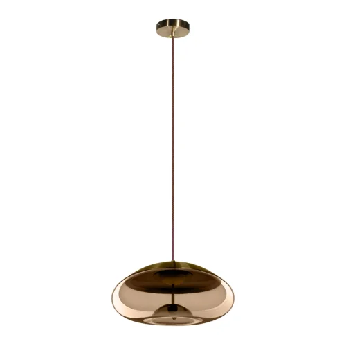 Светильник подвесной LED Knot 8135-D LOFT IT янтарный на 1 лампу, основание золотое в стиле современный лофт выдувное