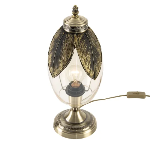 Настольная лампа Гаруда CL420813 Citilux прозрачная 1 лампа, основание бронзовое металл в стиле современный  фото 2
