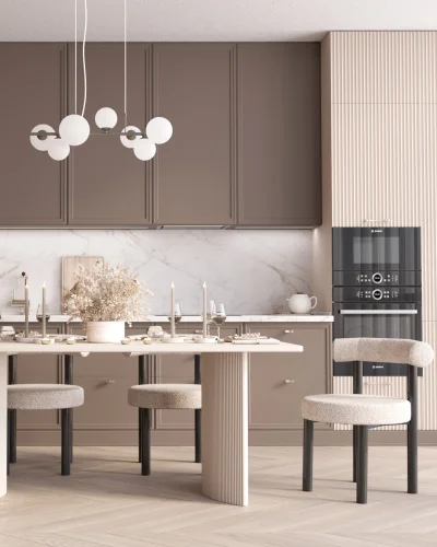Стол обеденный Celestia 180*90*75, бежевый УТ000041363 Stool Group столешница бежевая из мдф фото 3
