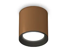 Светильник накладной Techno spot XS6304001 Ambrella light коричневый 1 лампа, основание коричневое в стиле современный круглый