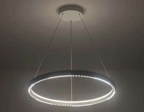 Светильник подвесной LED FL5851 Ambrella light белый 1 лампа, основание белое в стиле современный хай-тек кольца фото 3
