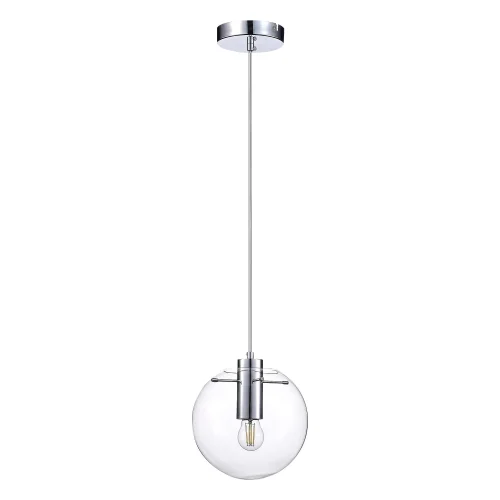 Светильник подвесной Noor SL1056.103.01 ST-Luce прозрачный 1 лампа, основание хром в стиле современный шар