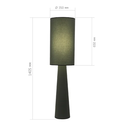 Торшер Jackie SL1354.705.01 ST-Luce зелёный на 1 лампу, основание зелёное в стиле рустик фото 5