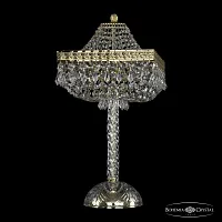 Настольная лампа 19272L4/H/25IV G Bohemia Ivele Crystal прозрачная 4 лампы, основание золотое металл в стиле классический sp