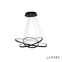 Светильник подвесной LED с пультом Axis D098-3 (800x600x400) BK iLedex чёрный 1 лампа, основание чёрное в стиле современный хай-тек с пультом кольца
