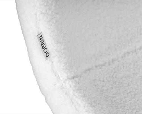 Стул обеденный  7404-LML MILO, цвет сиденья белый букле (UF992-01), черные матовые ножки Dobrin, белый/ткань, ножки/металл/чёрный, размеры - ****490*600 фото 8