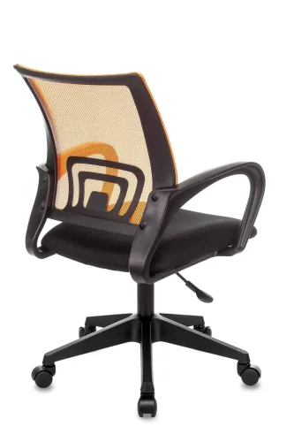 Кресло оператора Topchairs  ST-Basic оранжевый TW-38-3 сиденье черный TW-11 сетка/ткань крестовина п УТ000035165 Stool Group, оранжевый/ткань, ножки/пластик/чёрный, размеры - ****580*605 фото 4