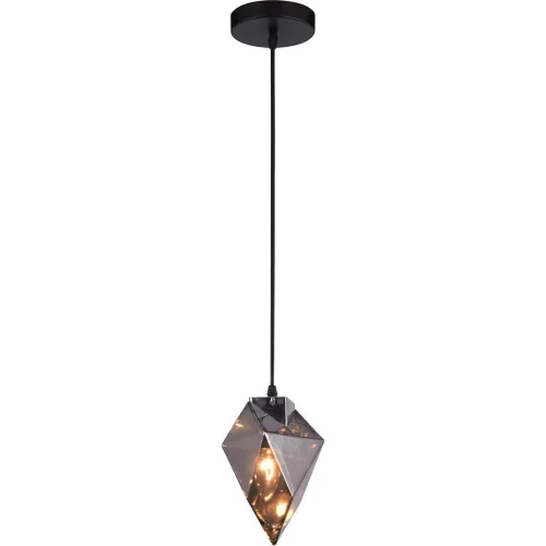 Светильник подвесной Cassiopea VL1152P01 Vele Luce серый на 1 лампу, основание чёрное в стиле современный выдувное