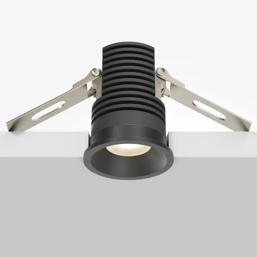 Светильник точечный LED Mini DL059-7W3K-B Maytoni чёрный 1 лампа, основание чёрное в стиле современный хай-тек круглый фото 7