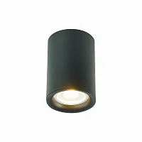 Светильник накладной St114 ST114.407.01 ST-Luce чёрный 1 лампа, основание чёрное в стиле современный хай-тек круглый
