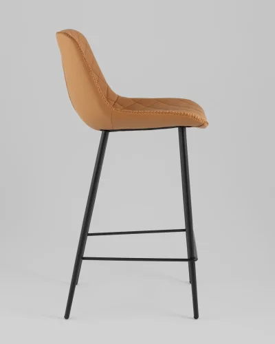 Стул барный Arch, экокожа, коричневый УТ000039350 Stool Group, коричневый/экокожа, ножки//чёрный, размеры - ****435*510 фото 6