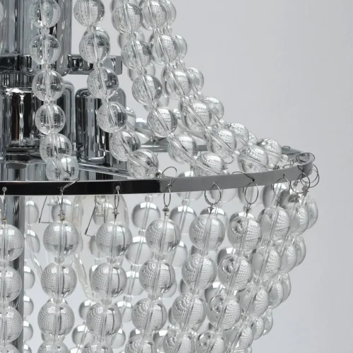 Люстра подвесная Бриз 464018506 MW-Light прозрачная на 6 ламп, основание хром в стиле классический фото 4