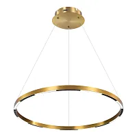 Светильник подвесной LED Desoto LSP-7230 Lussole бронзовый 1 лампа, основание бронзовое в стиле хай-тек модерн кольца