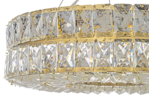 Люстра подвесная Sora E 1.5.40.100 G Arti Lampadari прозрачная на 5 ламп, основание золотое в стиле классический современный  фото 2