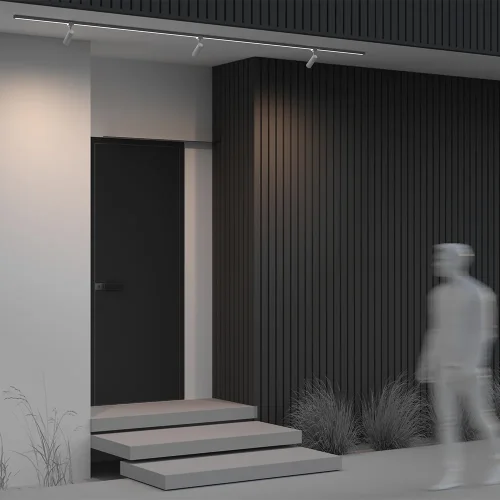 Трековый светильник LED уличный Focus Led O-TR01-1-S-8WW3K Maytoni белый для шинопроводов серии Focus Led белый фото 5