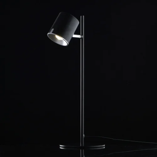 Настольная лампа LED Эдгар 408032401 DeMarkt чёрная 1 лампа, основание чёрное металл в стиле современный  фото 2