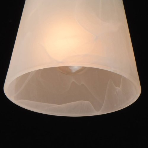 Люстра потолочная Тетро 673014403 DeMarkt белая на 3 лампы, основание хром в стиле современный  фото 6
