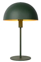 Настольная лампа Siemon 45596/01/33 Lucide зелёная 1 лампа, основание зелёное металл в стиле современный 