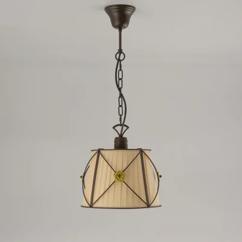 Светильник подвесной Дрезден CL409211 Citilux бежевый 1 лампа, основание коричневое в стиле классический кантри  фото 2