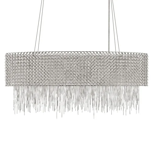 Люстра подвесная Opera 10406/850L LOFT IT никель на 4 лампы, основание никель в стиле арт-деко фото 5