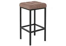 Барный стул Лофт ткань катания корица / черный матовый 432934 Woodville, коричневый/ткань, ножки/металл/чёрный, размеры - ****350*350