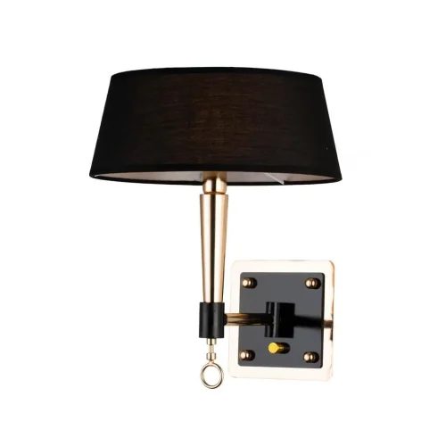 Бра Lord 2708-1W Favourite чёрный на 1 лампа, основание золотое в стиле современный  фото 2