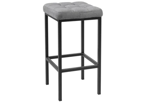Барный стул Лофт ткань канди грей / черный матовый 424148 Woodville, серый/ткань, ножки/металл/чёрный, размеры - ****350*350 фото 7