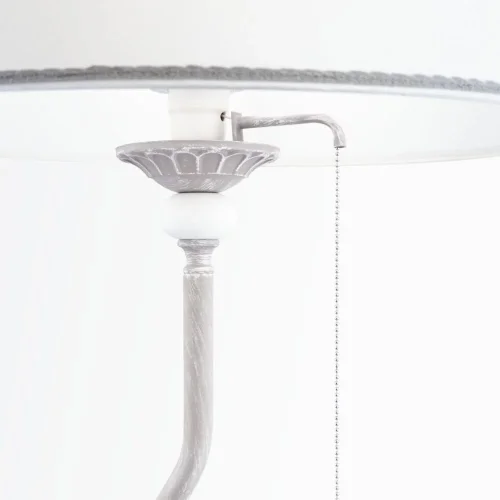 Торшер со столиком Bouquet ARM023-FL-01-S Maytoni со столиком белый 1 лампа, основание серое в стиле классический
 фото 2
