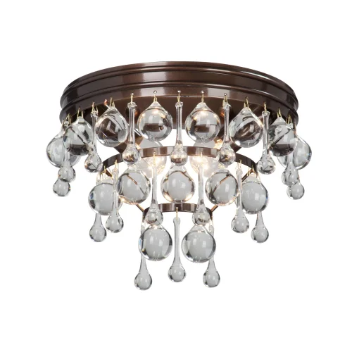 Бра V5865-7/2A Vitaluce прозрачный на 2 лампы, основание бронзовое в стиле классический современный Бра V5865-7/2A Vitaluce прозрачный на 2 лампы, основание бронзовое в стиле классический современный