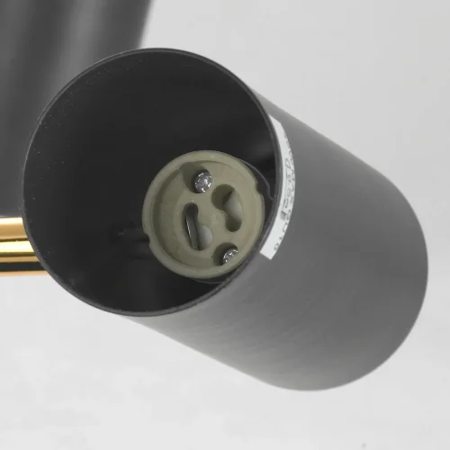 Люстра на штанге Duncan GRLSP-8252 Lussole без плафона на 8 ламп, основание чёрное в стиле современный  фото 4