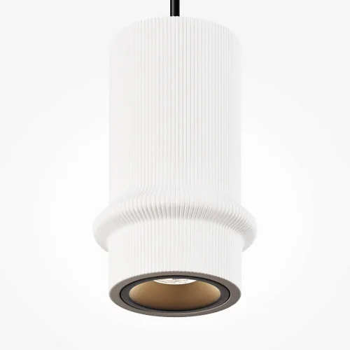 Светильник подвесной LED Pilastro MOD430PL-L5W3K Maytoni белый на 1 лампу, основание чёрное в стиле современный фото 2